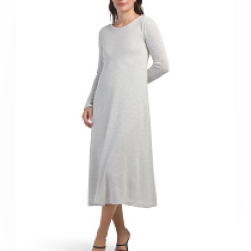 ZARA Metallic Silver Maxi Dress Size S & M